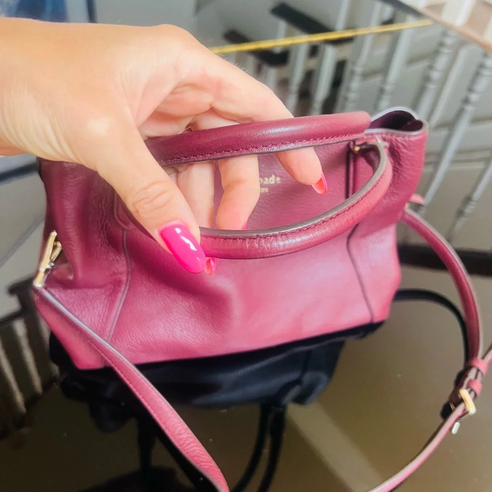 Kate Spade Pink Satchel Bag with Structured Handles - Picture 2 of 10